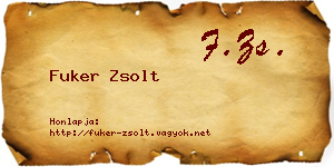 Fuker Zsolt névjegykártya